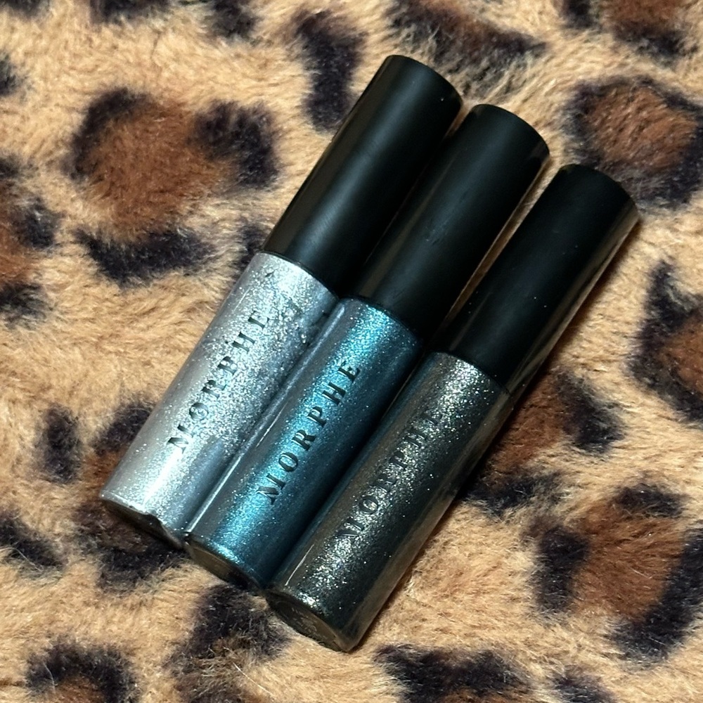 BNIB Morphe Metallic Eyeshadow Trio in ‘Midnight Heat’